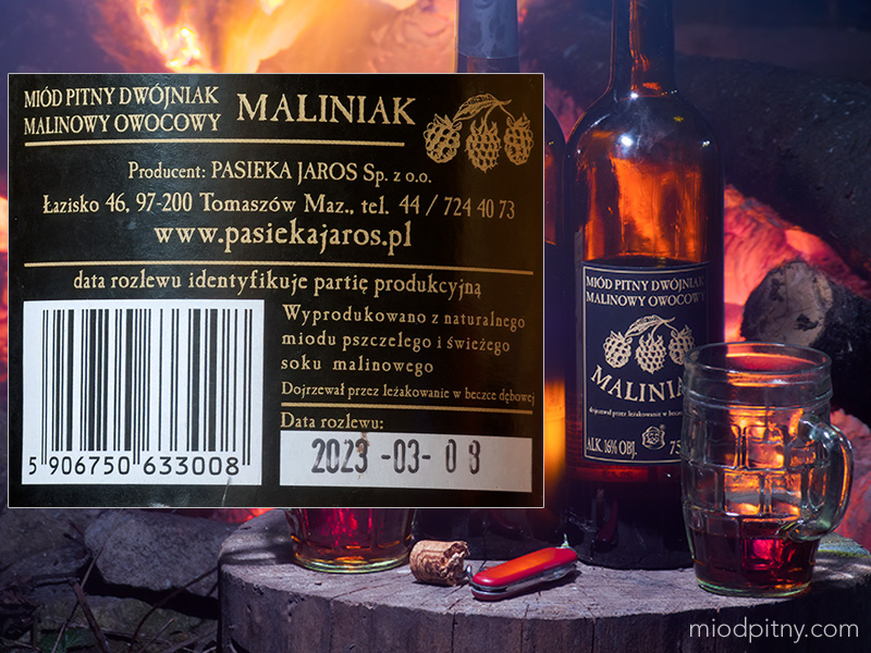 Dwójniak Maliniak (beczka) - Pasieka Jaros
